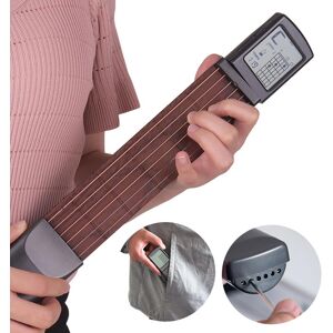 MIJIA Global Purchase 6-String Pocket Guitar Chord Trainer Folk Guitar Practice Tool Gadget 6 Frets with Rotatable Chords