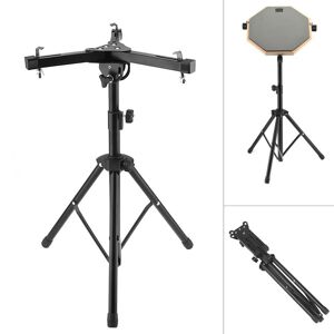 Musical 3 Aluminum Alloy 360 Degree Adjustment Foldable Floor Drum Stand Holder for 10-12 Inch Dumb Drum