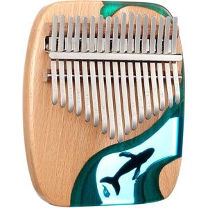 TOMTOP JMS 17 Keys Beech Wooden Kalimba Thumb Finger Piano Mini Kalimba Portable Musical Instrument