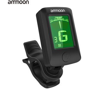 Ammoon AT-07 Digital Electronic Clip-On Tuner LCD Screen for Guitar Chromatic Bass Ukulele C/D Violin