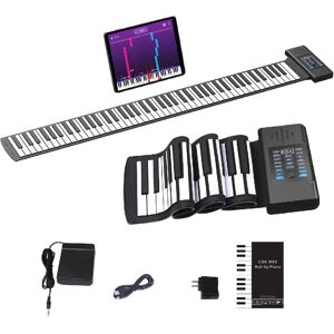 Bobo Life Roll Up Piano 88 Keys with 128 Tones and Rhythms  Supports MIDI Bluetooth for Kids Adult Beginner