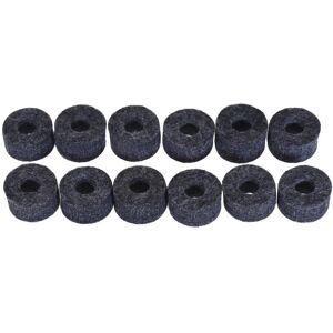 TOMTOP JMS 12pcs Cymbal Felts Hi-Hat Clutch Felt Drum Set Felt Washer Gray Color