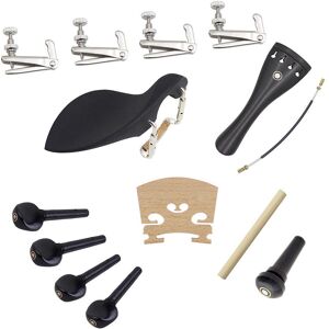 TOMTOP JMS 4/4 Violin Accessories 15 Sets Pull String Board + Chin Rest + Qin Code