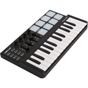 aiersimusic Worlde Panda MIDI Controller Portable 25-Key USB Keyboard & Drum Pad Music Arranger Keyboard Electronic Sound Controller