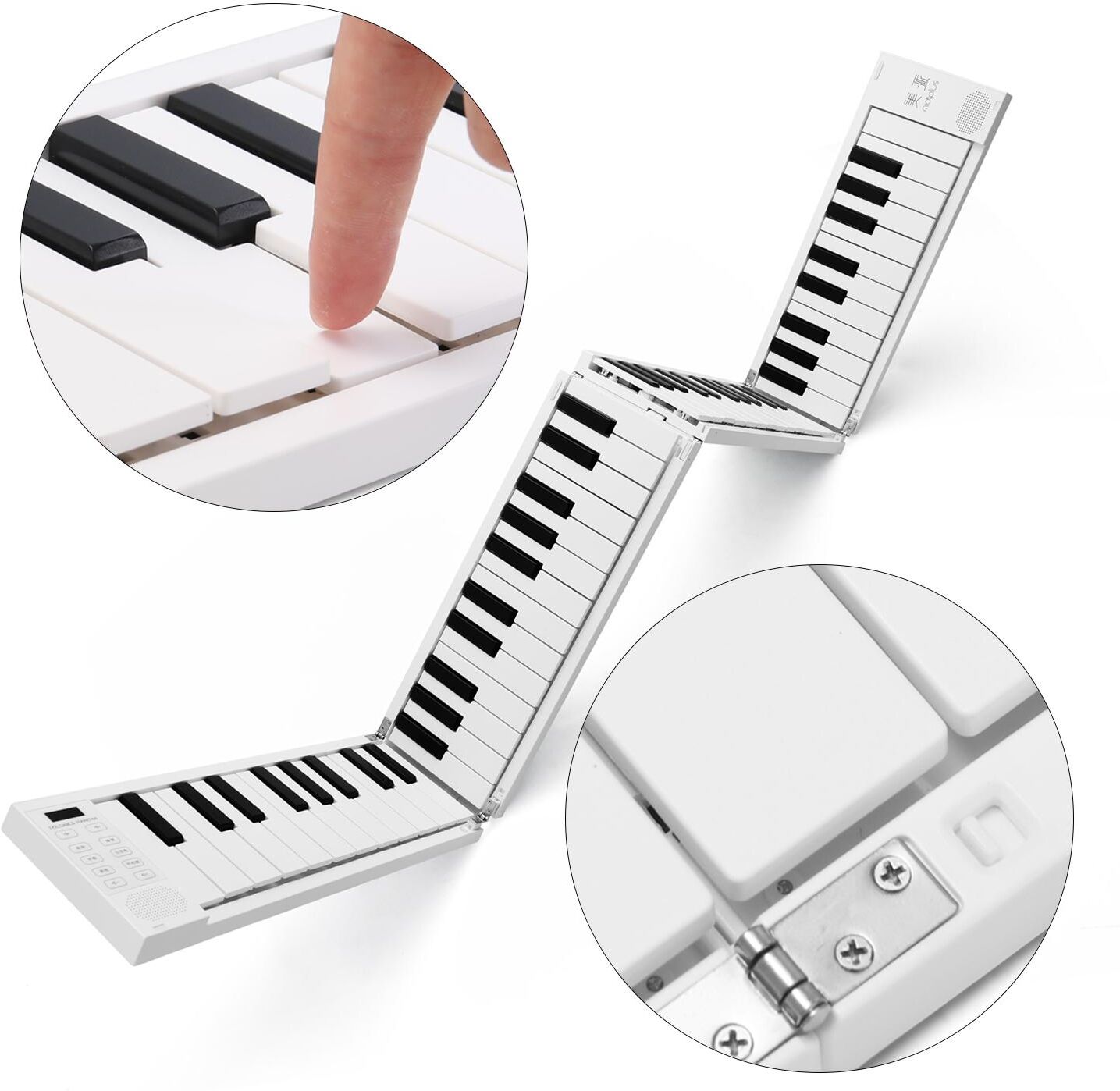 TOMTOP JMS 88 K-eys Foldable Piano Digital Piano Portable Electronic Keyboard Piano for Piano Student Musical