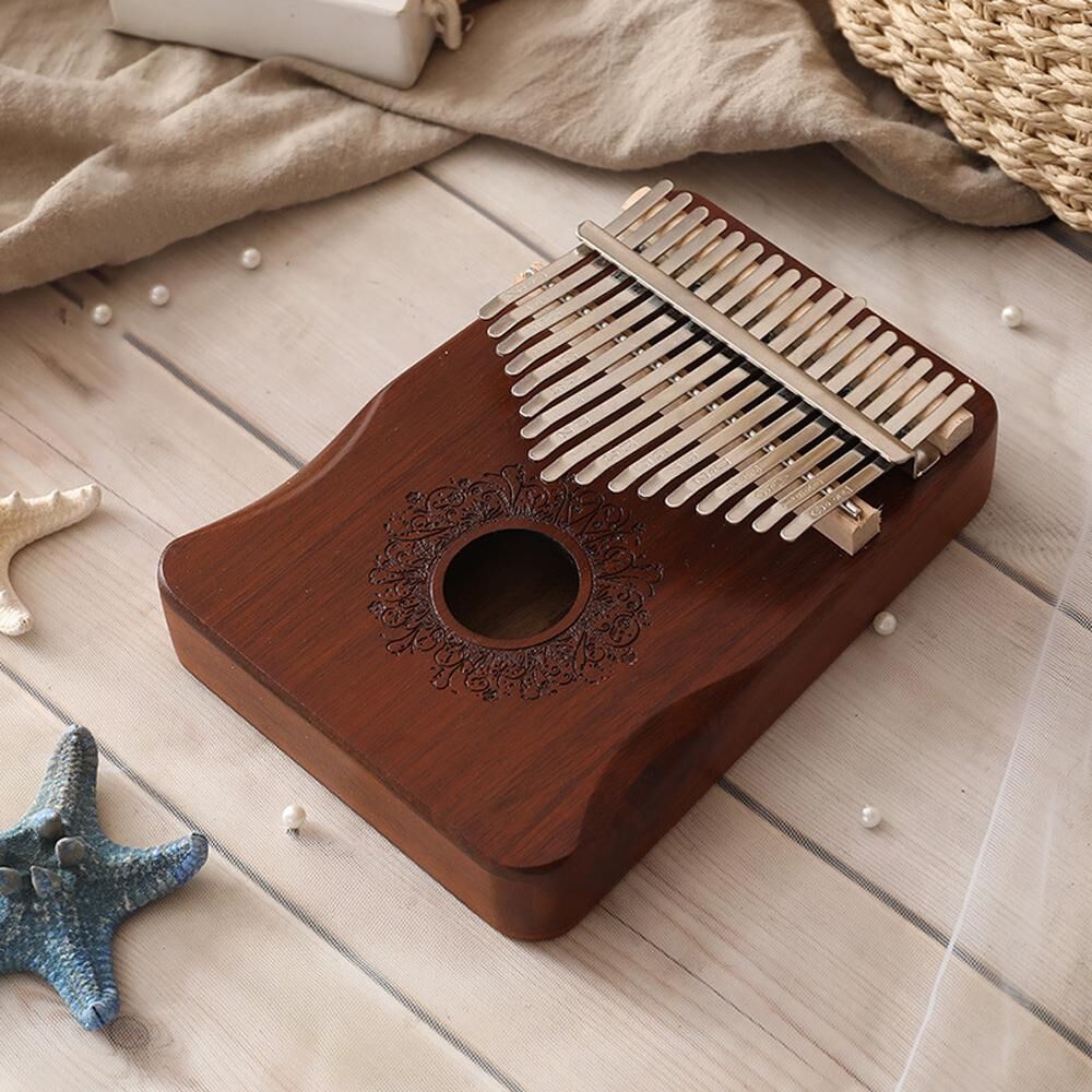 TOMTOP JMS 17 Keys Kalimba African Thumb Finger Piano Wood Kalimba Portable Musical Instrument