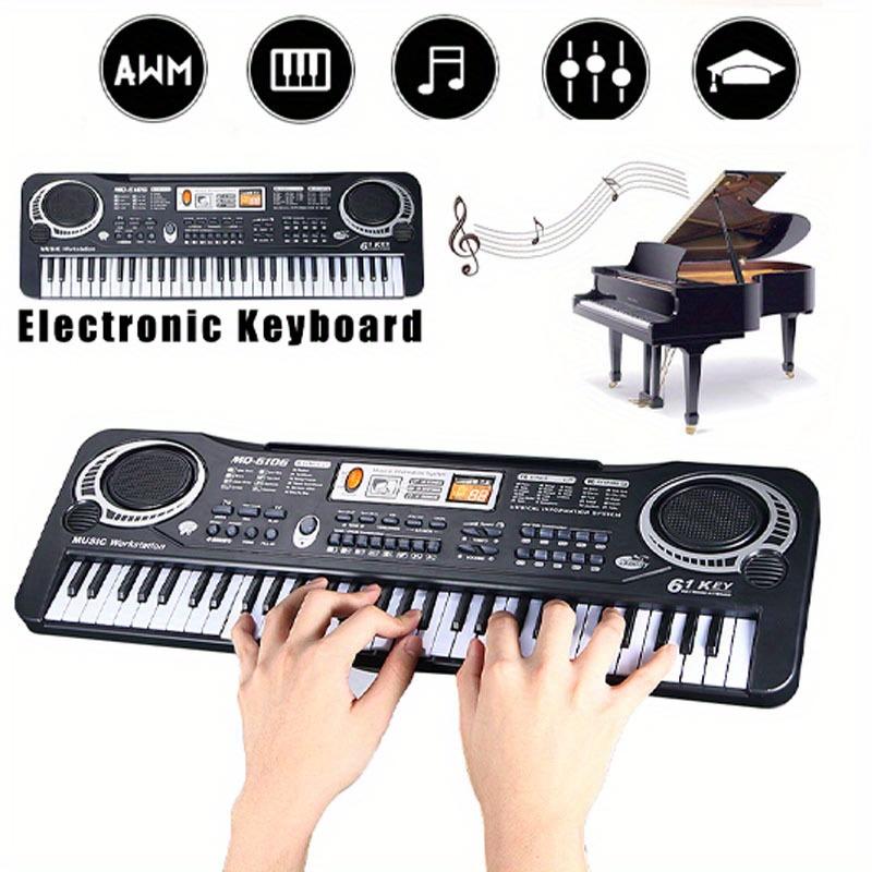 ZhenDuo Toy 61-key Electronic Keyboard Toy, Multi-function, with Microphone, Early Education Music Toy, Simulated Piano, Educational Science and Education Toy