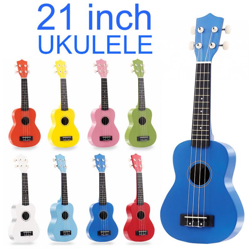 Musical 3 21 Inch Carbon Fiber Soprano Ukulele 4 Strings Hawaii Guitar for Children and Music Beginner
