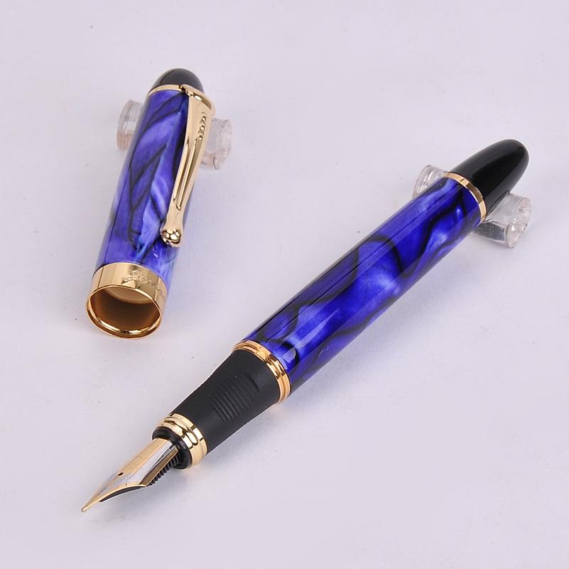 Necessary office supplies New Arrivel Jinhao X450 Luxury Dazzle Blue Fountain Pen High Quality Metal Inking Pens for Office Supplies School Supplies