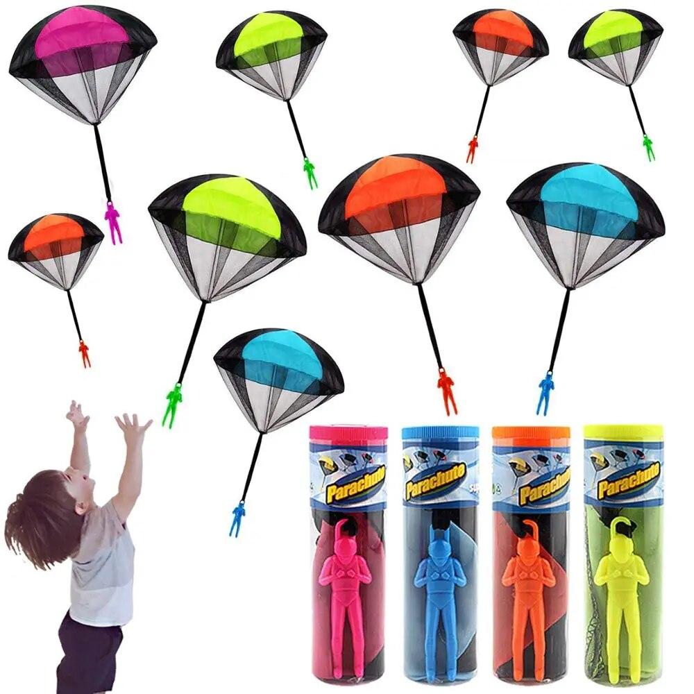 ouyaohong Hand Throwing Mini Soldier Camouflag Parachute for Kids Outdoor Toys Game Educational Flying Sport for Children