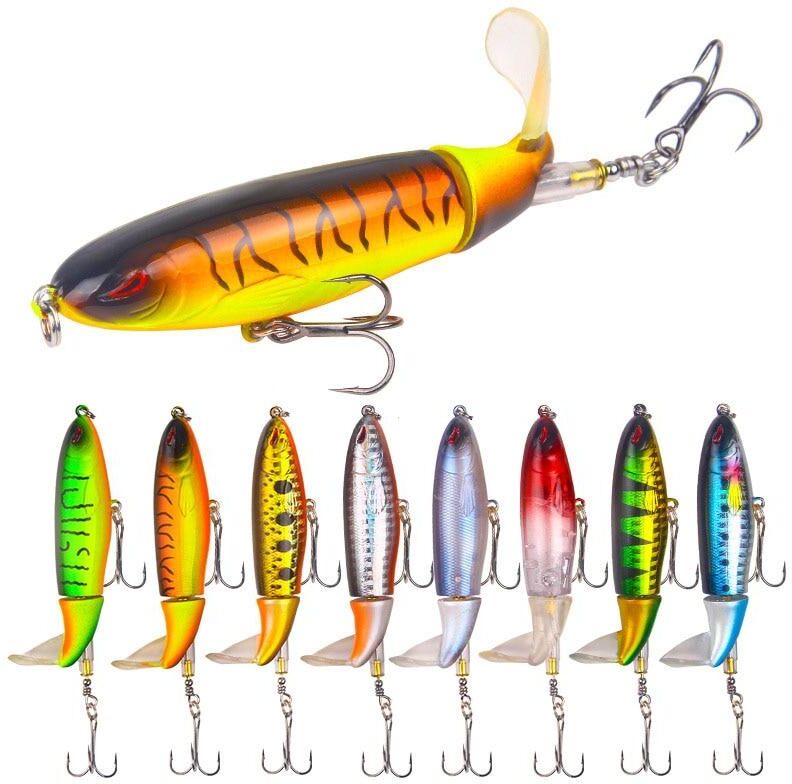 Sports outdoor mall 1pcs Fishing Lure Whopper Popper Lure Topwater Floating Lure Hard Bait Lure 13.2g 10cm