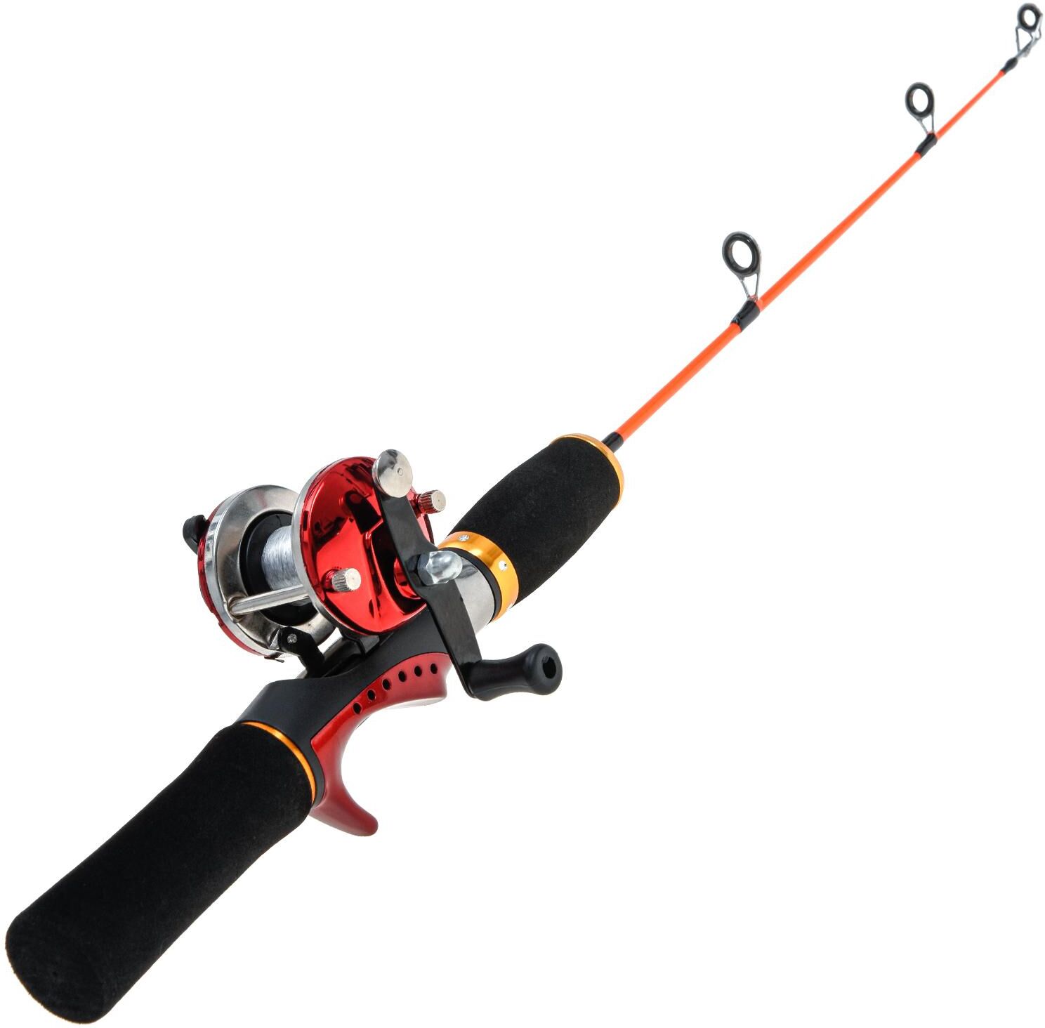 Lixada Ice Fishing Rod Reel Combo Complete Kit with Ice Skimmer Scoop and Carry Bag Lures Hooks