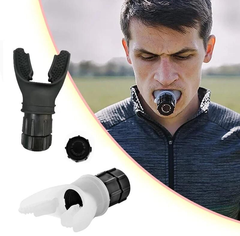 Fashion Panda 1PC Sports Breathing Trainer Exercise Lung Face Mouthpiece Respirator Fitness Equipment for Household Healthy Care Accessories