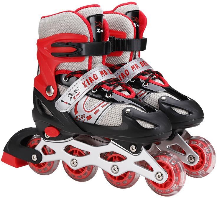 PP-Home Roller Skates Shoes 4 Wheel Skating Shoes Adjustable Rollerskating for Teenager