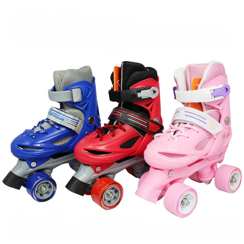 PP-Home Kids Roller Skates Skating Shoes Sliding Inline Quad Skates Sneakers 4 Wheels