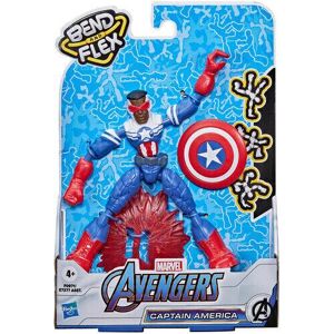 Hasbro   Bend and Flex   Avengers Marvel   Captain America Falcon