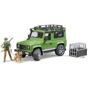 BRUDER   Forestry   Land Rover Defender with figure of forester and dog   1:16