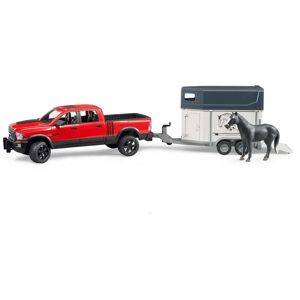 BRUDER   Leisure time   Jeep Dodge Ram 2500 with trailer-trailer and horse   1:16