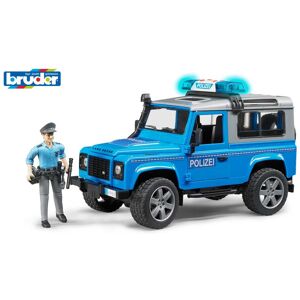 BRUDER   Police machine   Land Rover Defender + Policeman figurine   1:16