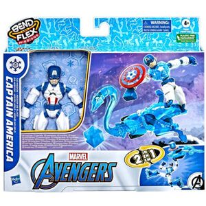 Hasbro   Bend and Flex   Avengers Marvel   Play Set Captain America