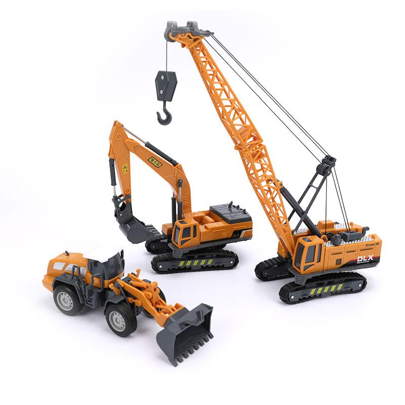 New Decade Toy Model Crane Forklift Excavator Engineering Classic Vehicles