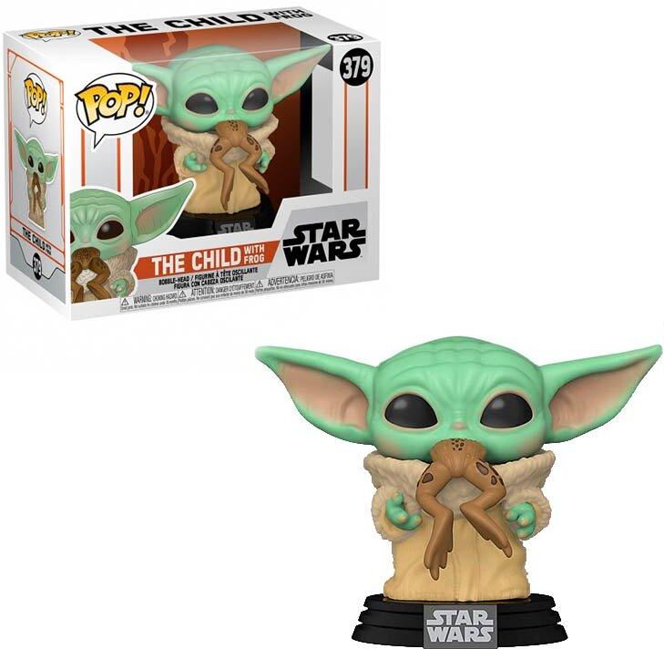 Funko POP! Star Wars: Mandalorian - Baby Yoda (The Child) w/ frog