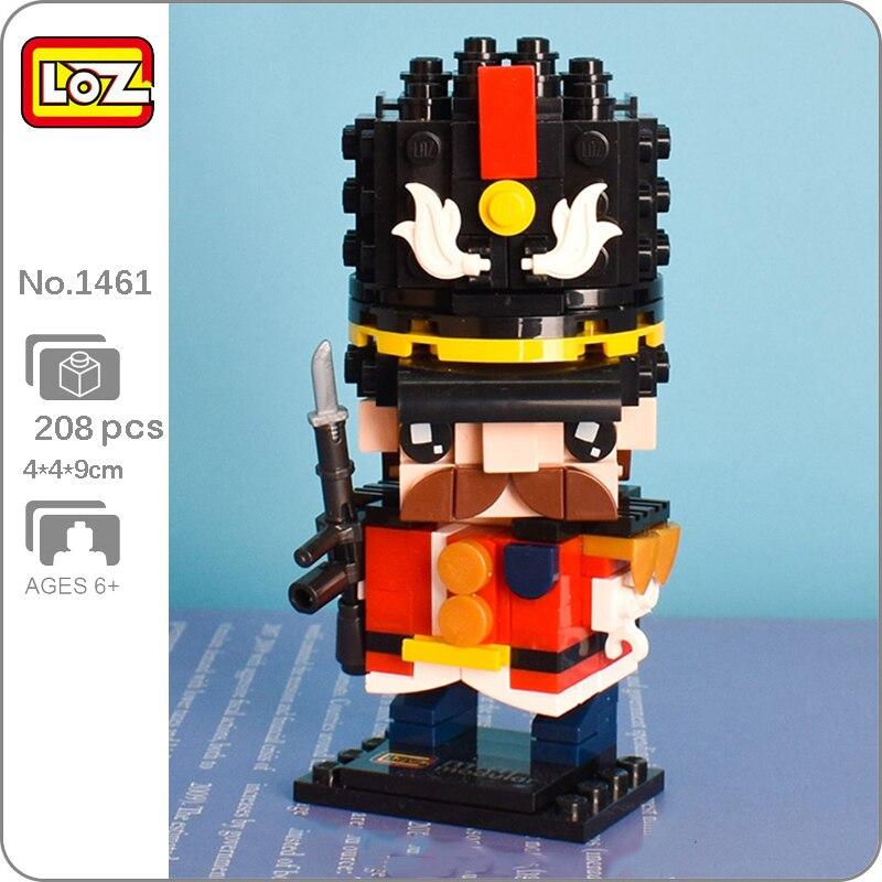 LOZ 1461 Army Royal Guard Soldier Gun Weapon Military War 3D Model DIY Mini Blocks Bricks Building Toy no Box