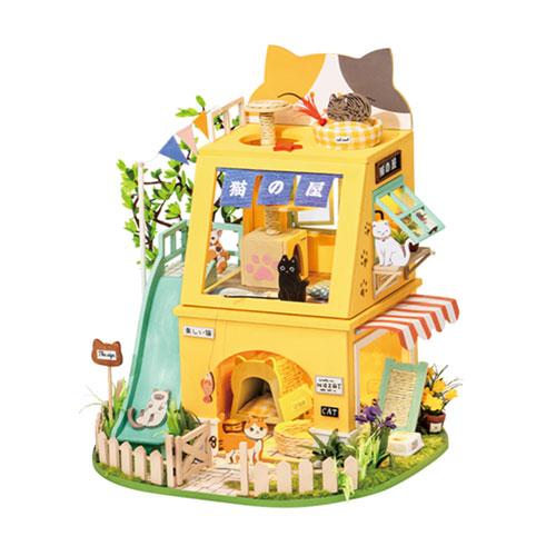 LatestBuy Toy Box Robotime DIY Miniature Doll House (Cat House)