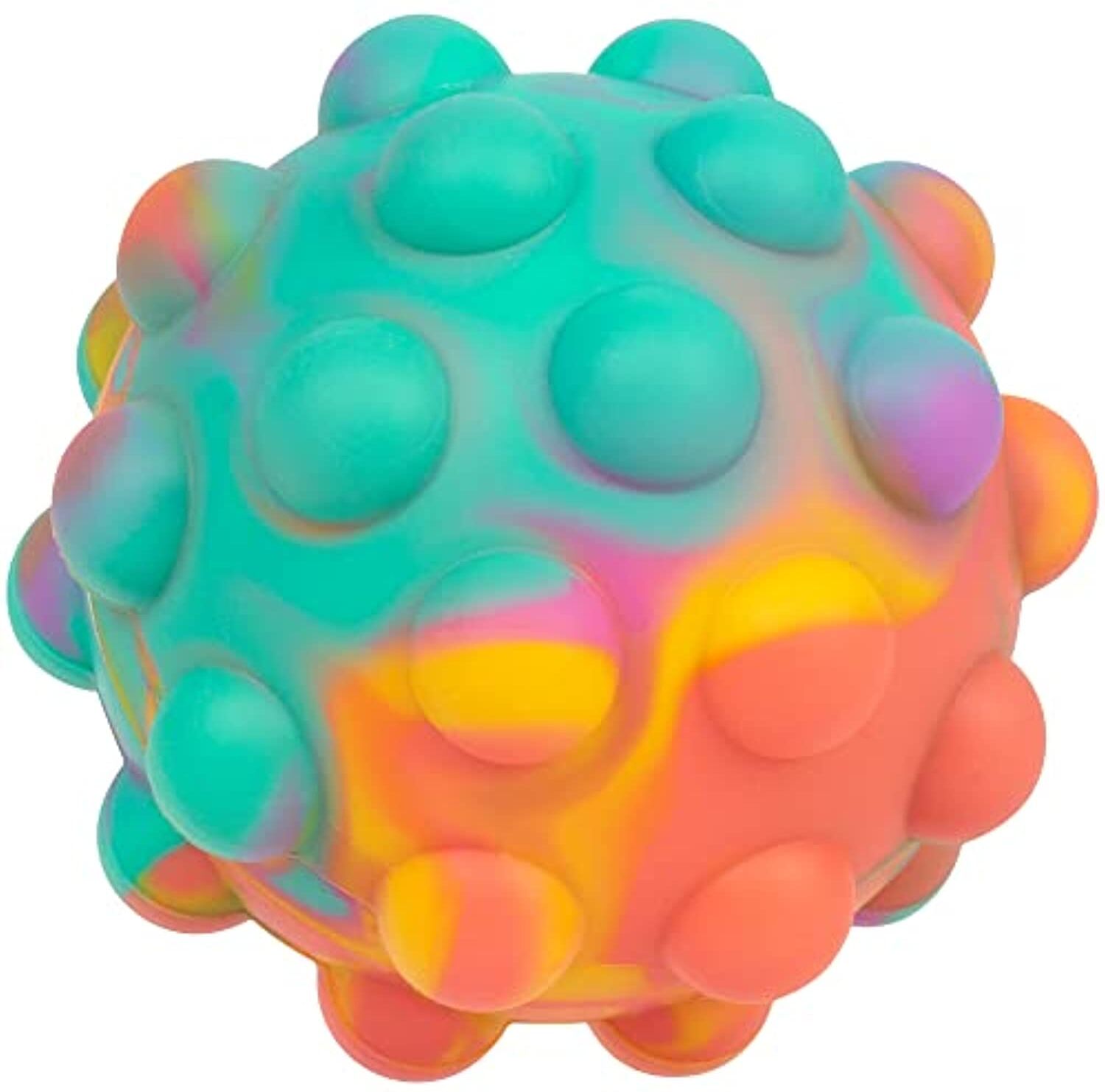 Thriving Toys 3D Pop Ball Fidget Toy Portable Push Pop Ball Sensory Toy Silicone Bubble Stress Reliever for Children & Adults