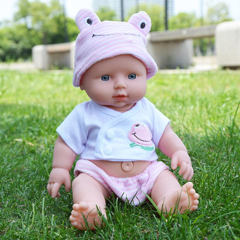 Toy and gift land 30CM Washable Lifelike Soft Hand-painted Simulation Baby Reborn Doll Children Accompany Play Doll Gift