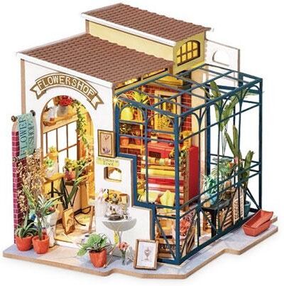 LatestBuy Toy Box Robotime DIY Miniature Shop Model Kit (EmilyFlowerShop)