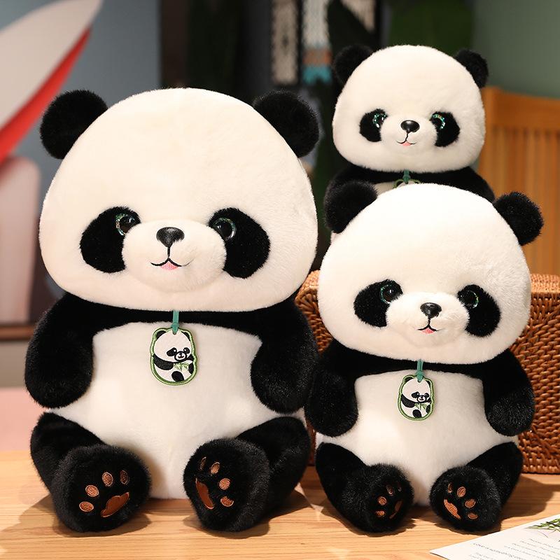 Toy Tribe Beibei Panda Figure Stuffed Toy  Dressing Doll Children Comfort Doll Sleeps with Birthday Gift Girl