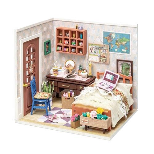 LatestBuy Toy Box Robotime DIY Miniature Bedroom Model Kit (Anne's Bedroom)