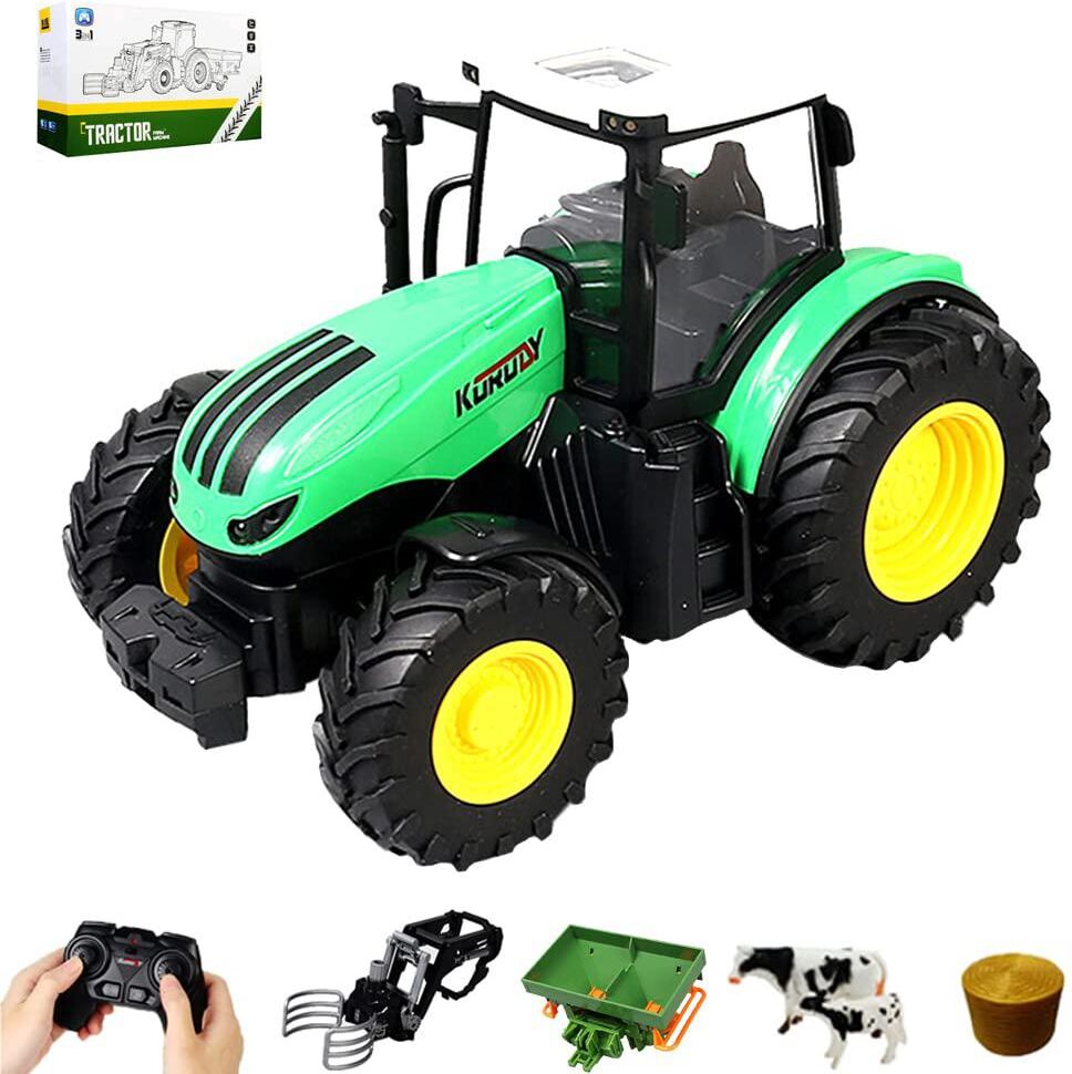 Huina Toy 6 IN 1 RC Tractor Farm vehicle SET including tractor 2 cows