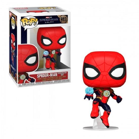 Funko Pop! Marvel: Spider-Man: No Way Home - Spider-Man in Integrated Suit, Collectible Vinyl Action Figure, 9.6 cm