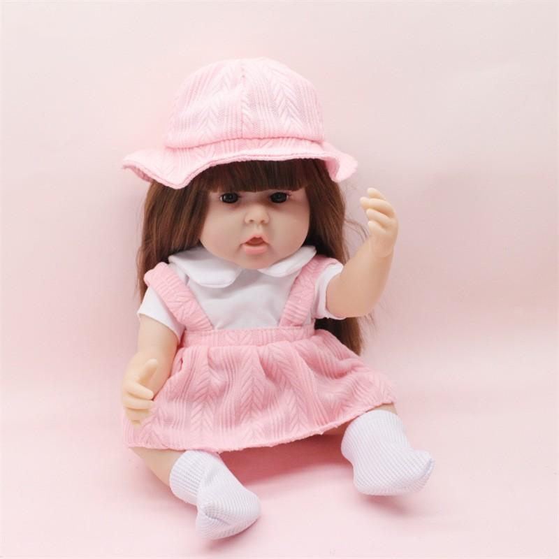 Toy and gift land 30CM Washable Lifelike Soft Hand-painted Simulation Baby Reborn Doll Children Accompany Play Doll Gift