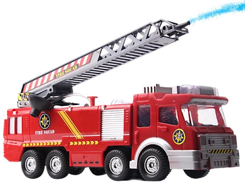 MagicMonkey Spray Water Gun Firetruck Toy Truck Juguetes Fireman Sam Fire Truck/engine Vehicle Car Music Light Educational Boy Kids Toys