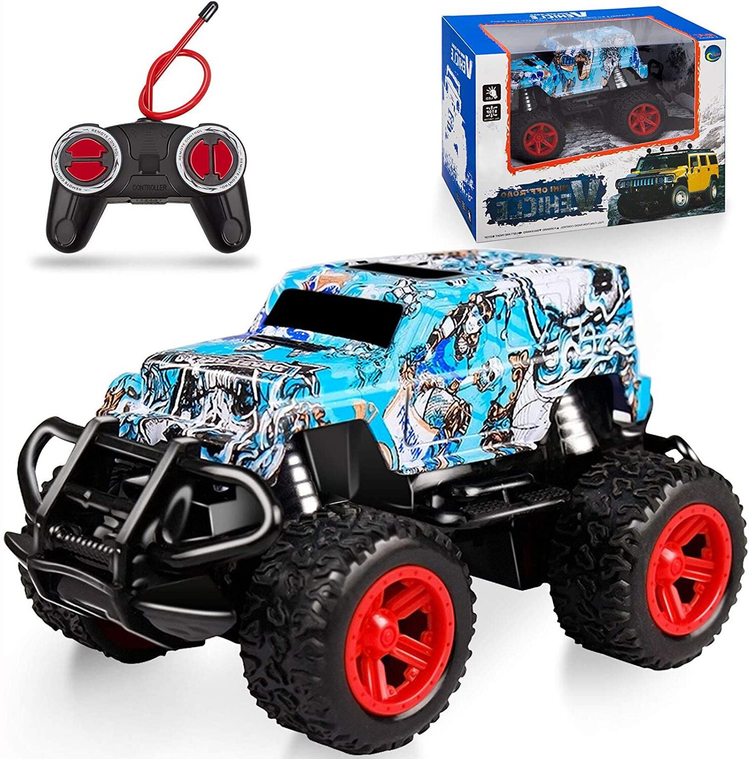 FourAll-Toys, Kids & Baby RC Car Toys,Remote Control Car Monster Truck for Boys Kids Toys for Girls Age 3-7 Year Old,Christmas Birthday Gifts for 3-7 Year Old Toddler Toys