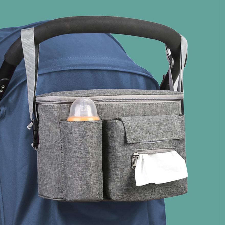 Waroomkkk Baby Stroller Diagonal Multifunctional Mommy Bag Universal Waterproof Outing Bag