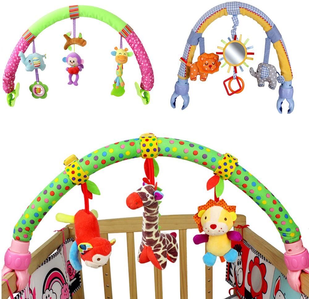 TouchCare Baby Toys Rattles Cute Mobile For Crib Infant Stroller Car Clip Educational Toys Stroller Toy