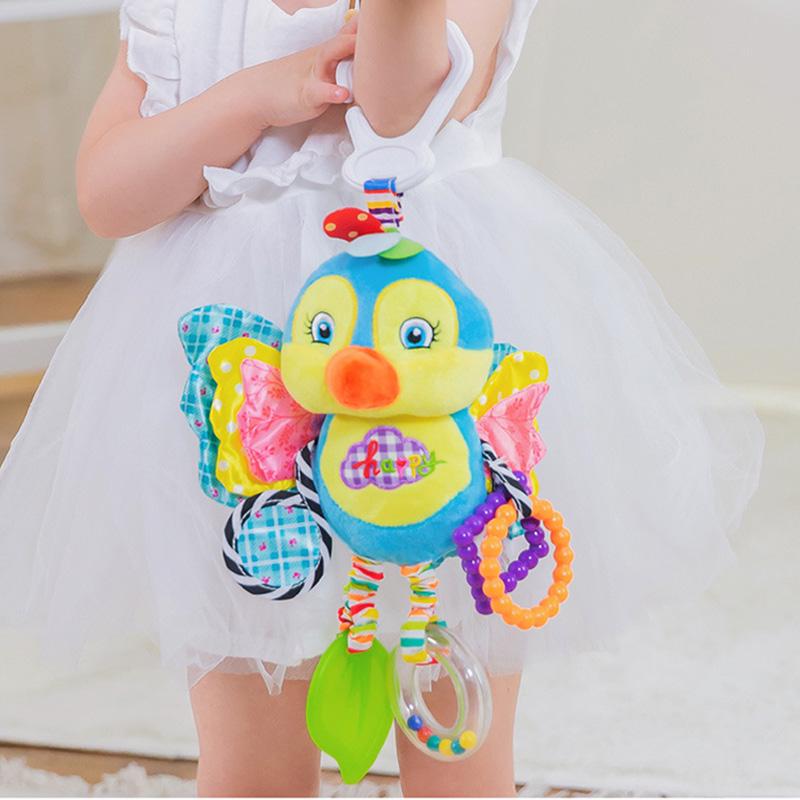 Youdu-makeups Cute Baby Bed Stroller Hanging Toys Teether Baby Rattle Mobiles Plush Animal Toys Baby Toys Gifts