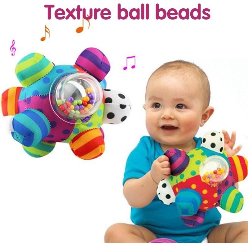 TouchCare Baby Toys Fun Little Loud Bell Baby Ball Rattles Toy Develop Baby Intelligence Grasping Toy HandBell Rattle Toys for Baby/Infant