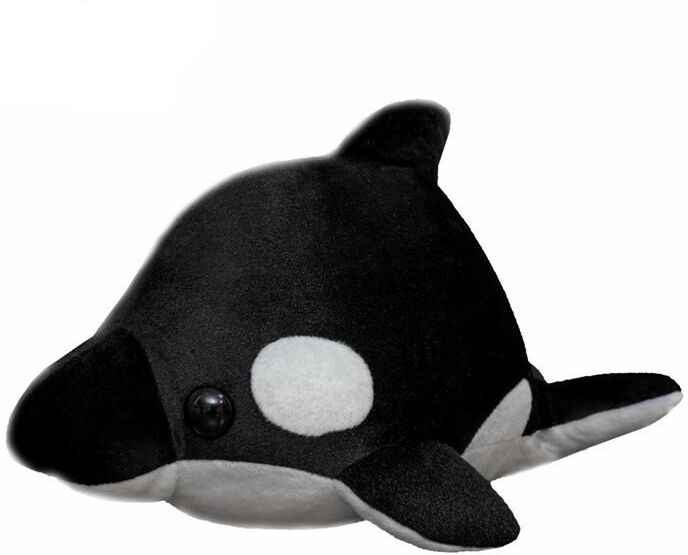 Furniture Living Hall Simulation Blue Whale Plush Toys Stuffed Orcinus Orca Fish Doll Cartoon Soft Sleep Pillow Kids Girls Baby Funny Present