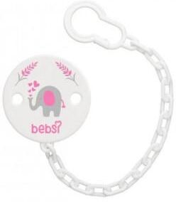 TSQ Baby Toys Bebsi - Pacifier Strap - Pink