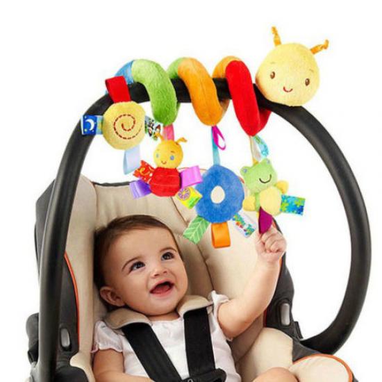 ZZS Cute Activity Spiral Crib Stroller Car Seat Travel Hanging Toys Baby Rattles Toy