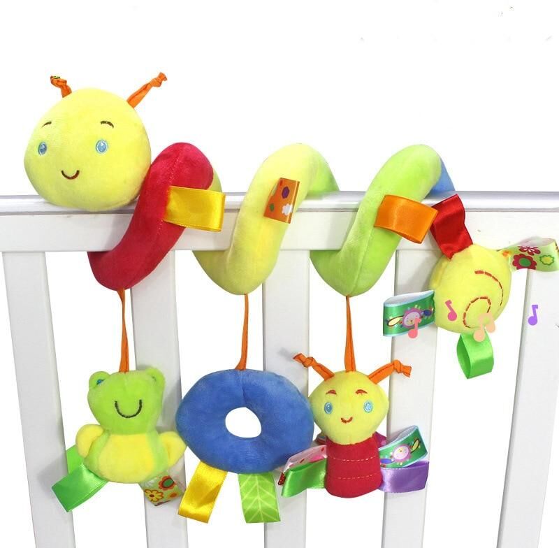 QiMeng Newborn Baby Stroller Toys Lovely Snail Model Bed Hanging Educational Rattle Wj414