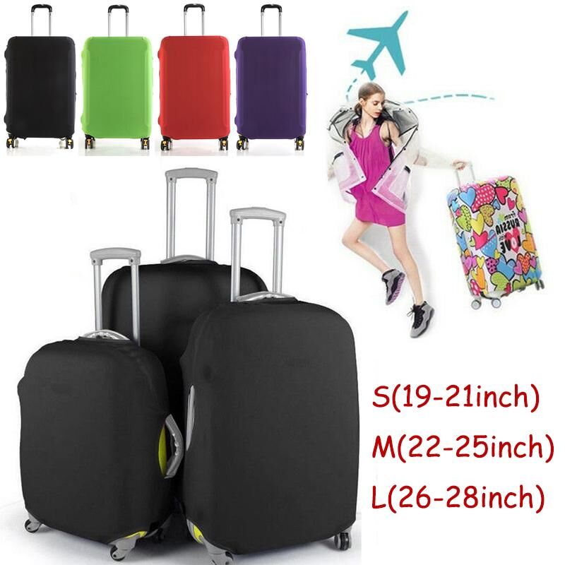 Handmade Travel Elastic Luggage Suitcase Protective Cover Dust-proof Case Cover