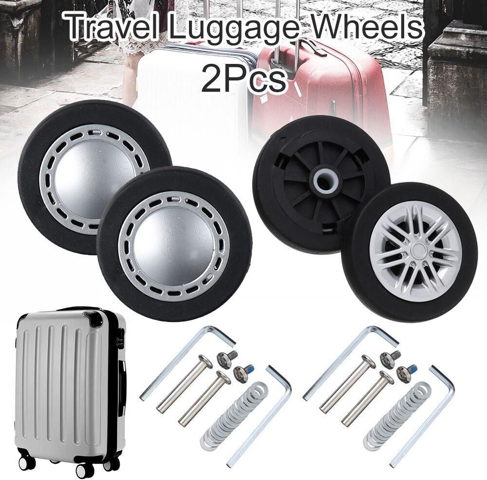 Yukai Axles with Screw PU Suitcase Wheels Travel Luggage Wheels Replace Wheels Caster Wheel Repair Kit