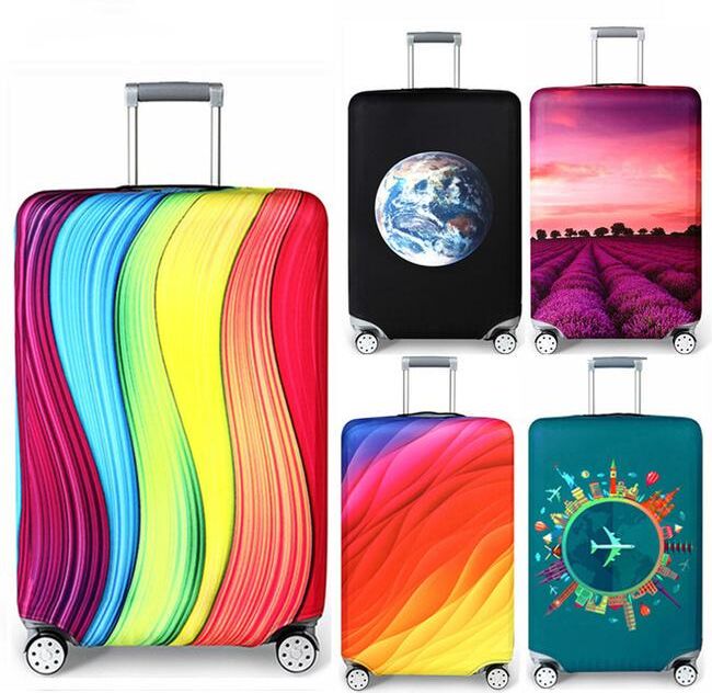 Handmade Elastic Fabric Luggage Protective Cover Trolley Case Suitcase Dust Cover Travel Accessories Not Box