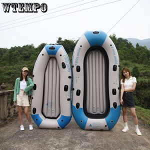 WTEMPO Rubber Dinghy Inflatable Boat  Thickened Kayak  Fishing Boat Wear-resistant Folding Assault Boat Outdoor Net Fishing Flood Control Boat